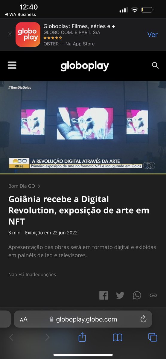 NFTDIGITALREVOL's tweet photo. Alô @GloboNews @TVAnhangueraGO https://t.co/pvzNSkGY4W
