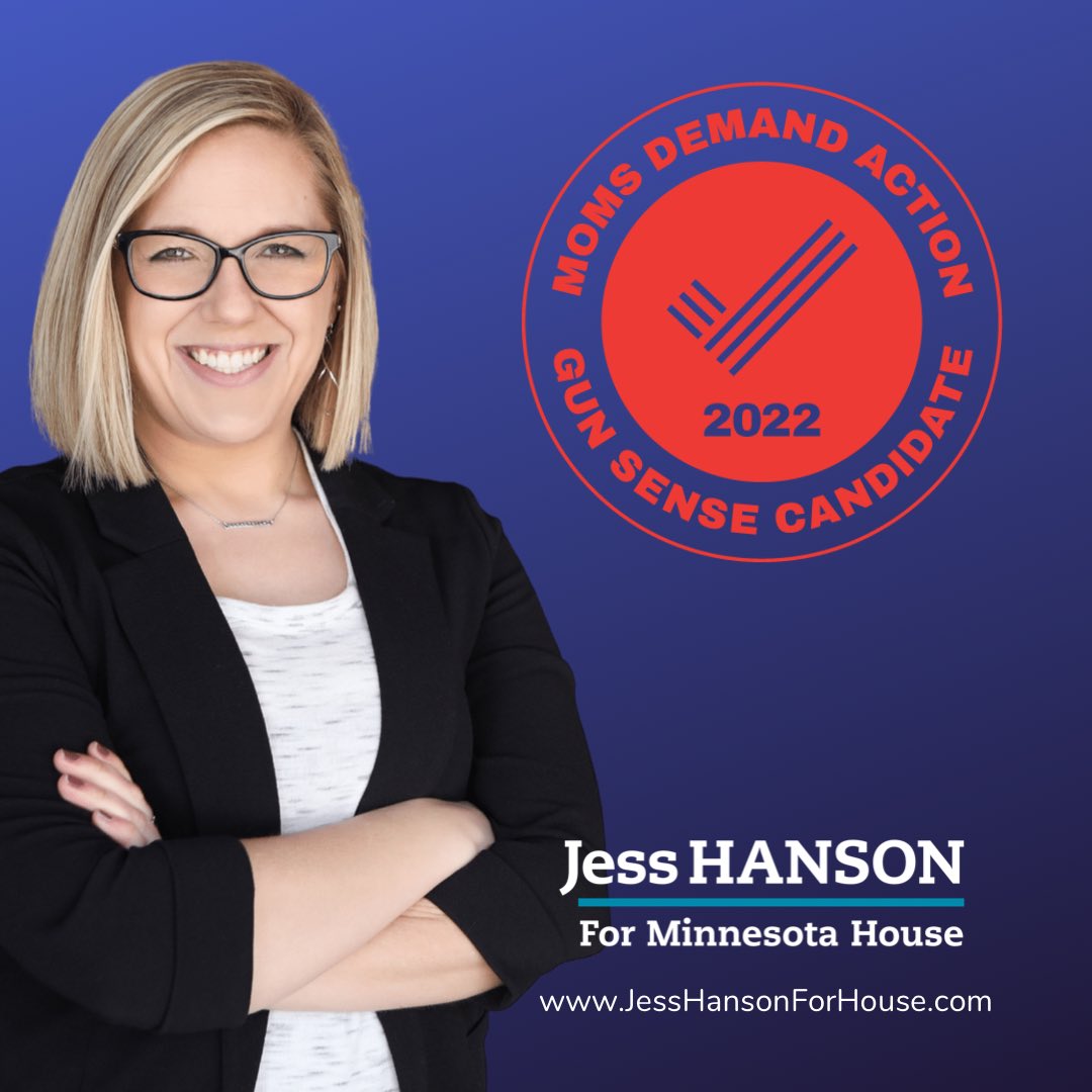 Thank you @MomsDemand for your Gun Sense Candidate distinction.

It’s clear that gun violence has increased in America. Red flag and safe storage laws would keep us all safer at work, school, and in our communities.

#Keep55ABlue #GunSenseCandidate