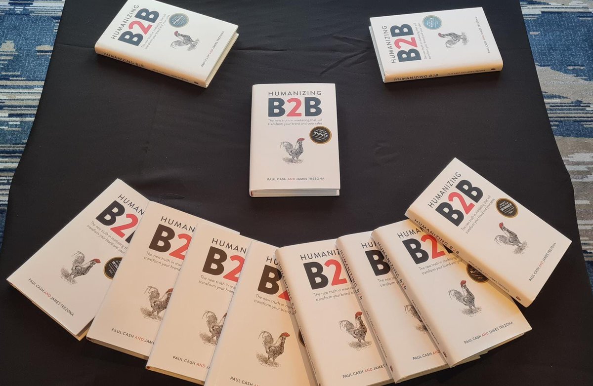 Zagology's tweet photo. @aprildunford A little cheeky plug for Humanizing B2B. Our paths never crossed at B2B Ignite in Chicago @aprildunford real shame. Next time :-) https://t.co/ToqUwcWduI