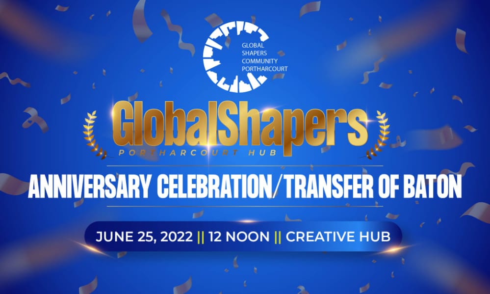 We shall be celebrating the 7th Year Anniversary of Global Shapers Port-Harcourt Hub 🇳🇬

It is going to be a time of connections, love, impact reviews and preparing for the next Curatorship year! 💙

#PHglobalshapers
#7thAnniversary
#ShaperLove  
#Connections
#Bonding