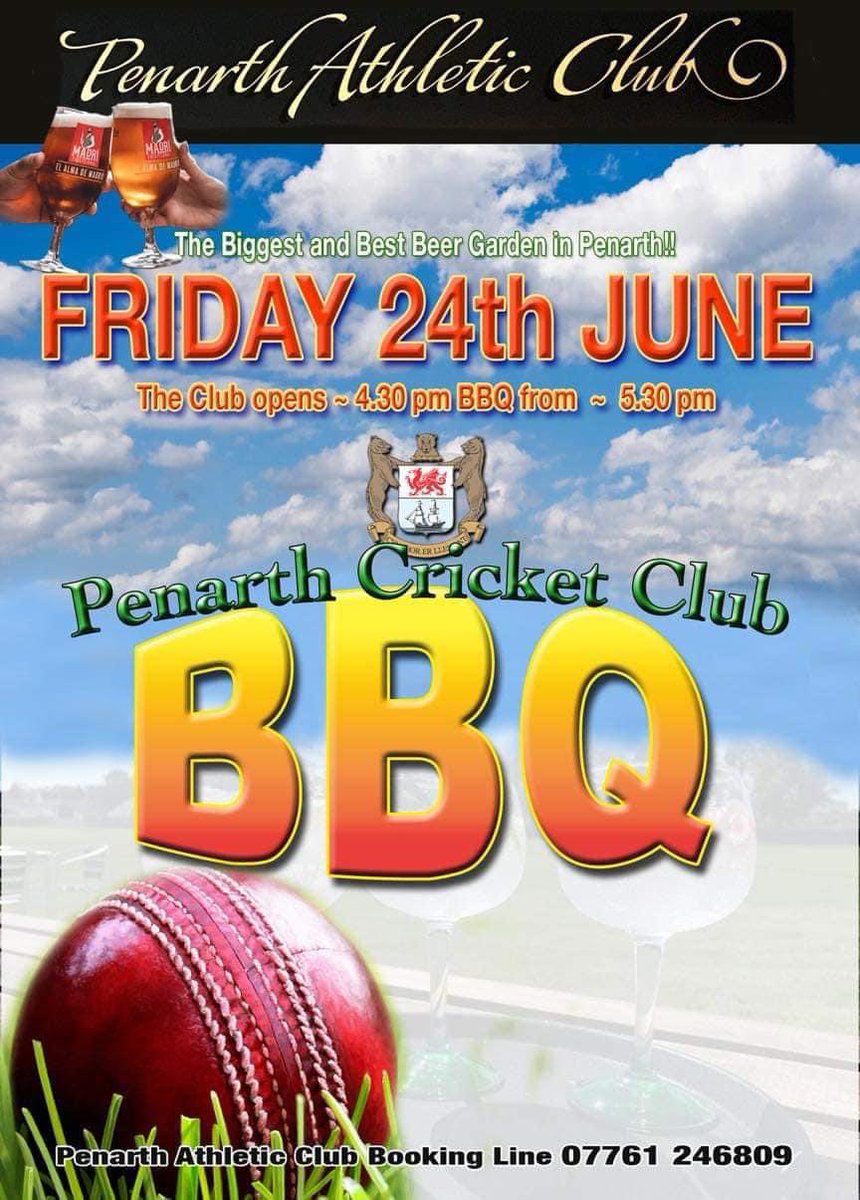 This Friday 24th June at the club!
Club Opens 4:30pm 
BBQ starts 5:30pm

Spread the word 🍺☀️🍔🌭