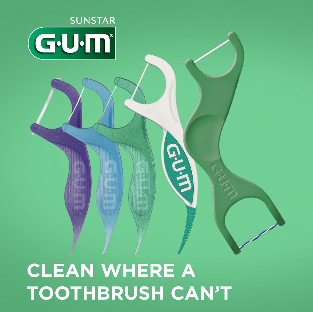 SunstarGUM's tweet image. Your oral health routine isn’t complete if you’re not brushing and flossing. GUM® flossers are specifically designed to improve the health of your gums and provide you with a whole mouth clean. Find the flosser that fits you at amzn.to/3xBfNew 

#SunstarGUM #GUM #Flosser