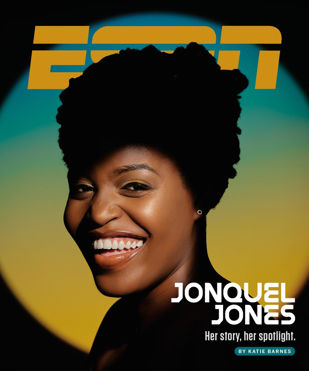 ESPNPR's tweet photo. ESPN Cover Story on Jonquel Jones (@jus242) now available across ESPN platforms

@katie_barnes3 on Jones' personal journey towards becoming the face of the #WNBA

Details: https://t.co/OONsvn0V1m

Read: https://t.co/qFUPHze9RR | Watch: https://t.co/guXaDriwPg https://t.co/HHDUQdExnv