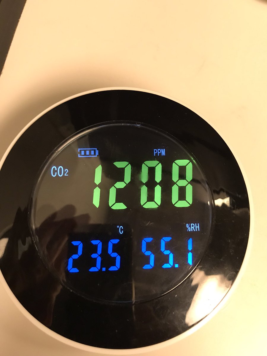 Beste <a href="/NS_online/">NS online</a> over die sectorplannen, indoor luchtkwaliteit etc

1273 was in een rijdende Sprinter
1350 in aansl stilstaande intercity
1208 nadat in de intcity de waaier aanging, daalde naar 1050

(Tussendoor buiten was ~480)

Betrekkelijk hoge waarden toch?
#covidco2