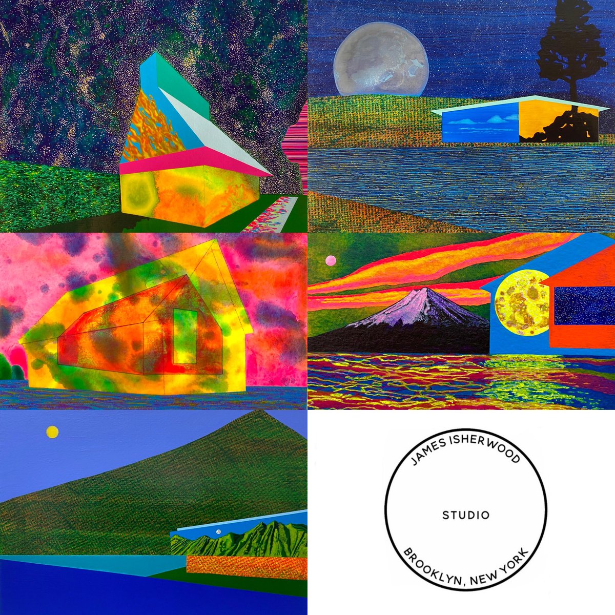 IsherwoodStudio's tweet photo. Night paintings https://t.co/Tf5jmfZMrF