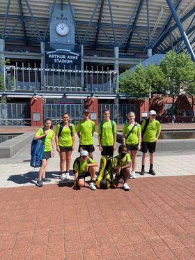 Windsor_CSD's tweet photo. Julian Holdrege, a 5th grader at @WeeksElementary, played at the Jr Tennis Team Sect. C'ships at the Billie Jean King Tennis Center in Queens, home of the US Open. He was on 2 teams representing the WNY Region in the U14 &amp; U18 Divisions. 
Julian is ranked #11 in the WNY Region. https://t.co/p2ckoK6qsk