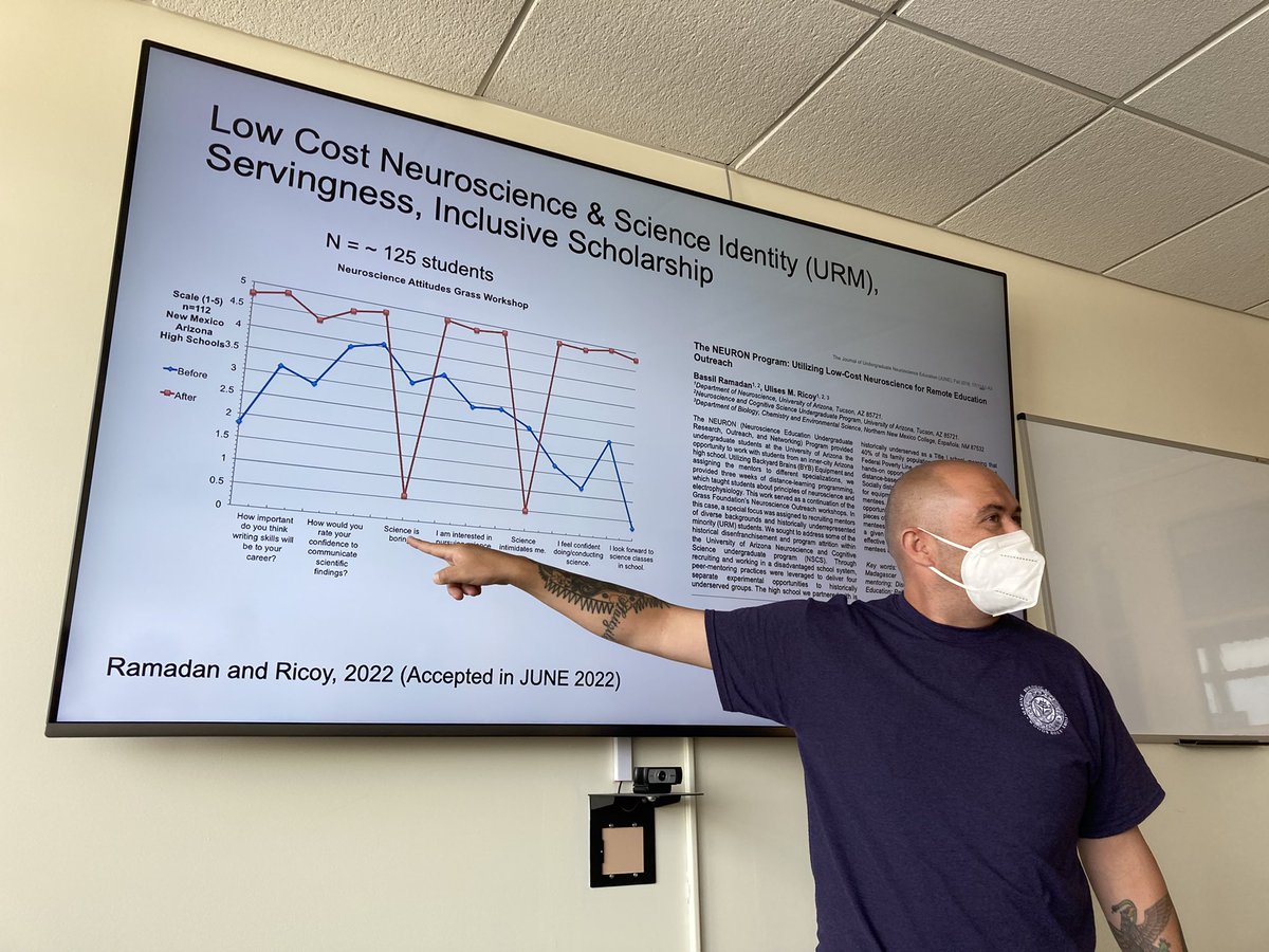 Thanks <a href="/SuperOlish/">Ulises Ricoy 🇲🇽 🧠 🔬🎛 🪳</a> for an inspiring discussion about initiatives to increase retention in neuroscience with low cost approaches <a href="/grassfoundation/">The Grass Foundation</a> <a href="/Grass_Fellows/">Grass Fellows</a>