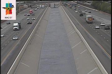 Even though we're getting a break in the rain in the ABQ Metro, arroyos through the metro will still be running strong from runoff. This is from a <a href="/NMDOT/">NMDOT</a> webcam at I-40 and Louisiana 9:55am MDT. #NMwx
