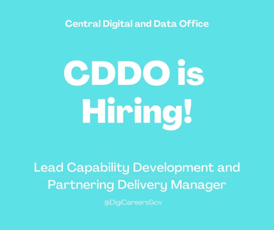 Lead Capability Development and Partnering Delivery Manager to join the Central Digital and Data Office
📍Manchester/Bristol
💰Salary - Up to £67,000 - based on capability
To find out more and Apply, please follow the link - gdscareers.tal.net/vx/appcentre-e…