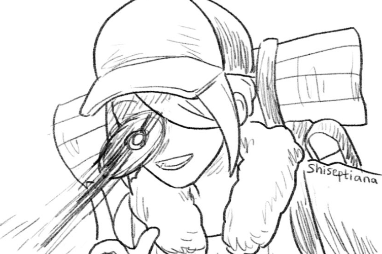I finally drew volo's face uncensored for the 1st time 👏😂 