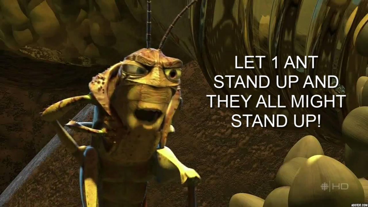 TheDMQs's tweet photo. Kevin Spacey as Hopper, A BUG'S LIFE (1998) Writ. Bob Shaw, Donald McEnery, Andrew Stanton https://t.co/sCu5xQX1DV