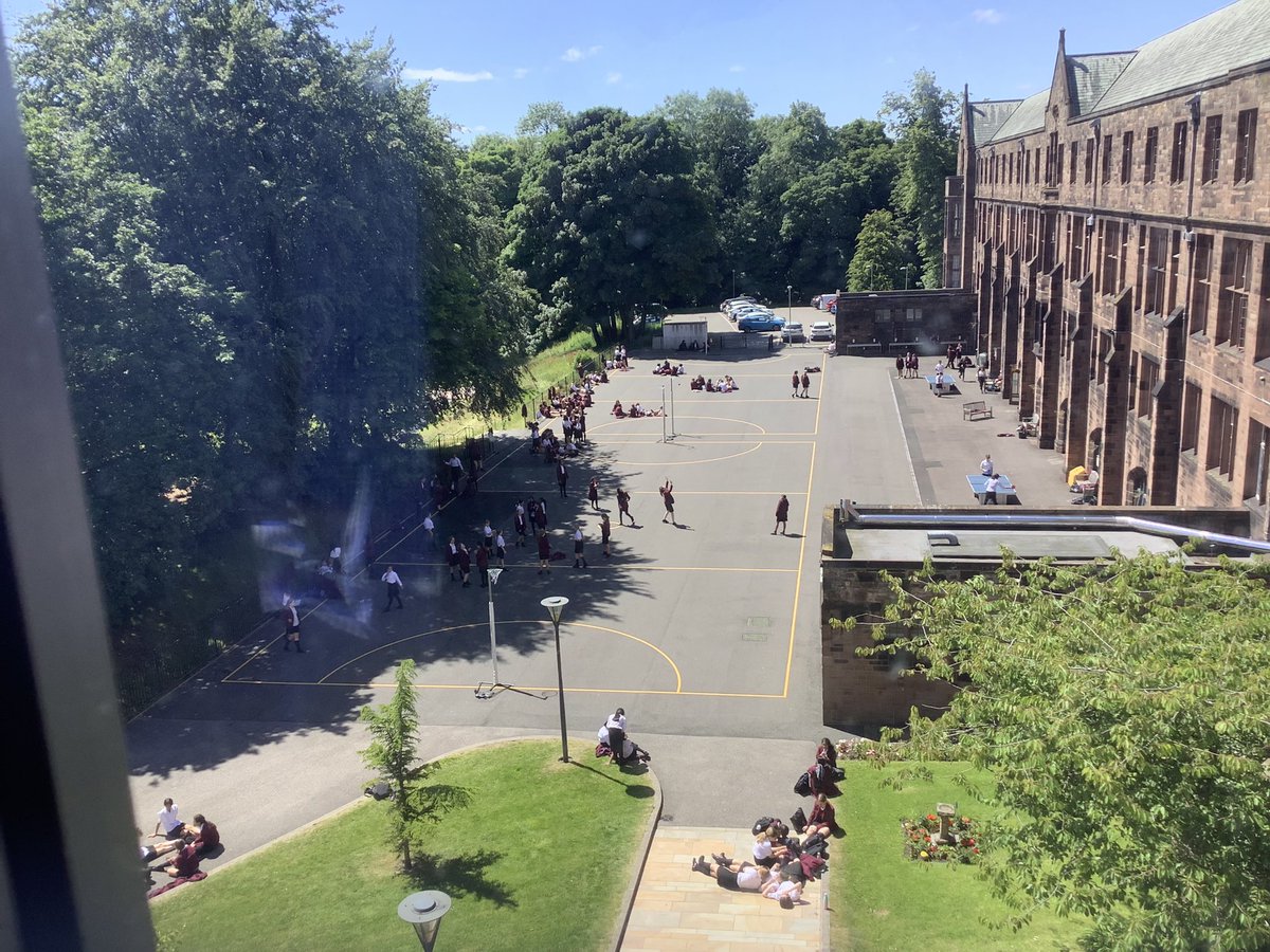 LynneDKyle's tweet photo. Good to see the pupils enjoying the sunshine today….. and of course to see the new table tennis tables in action @bsgdpa https://t.co/91puPXniA6
