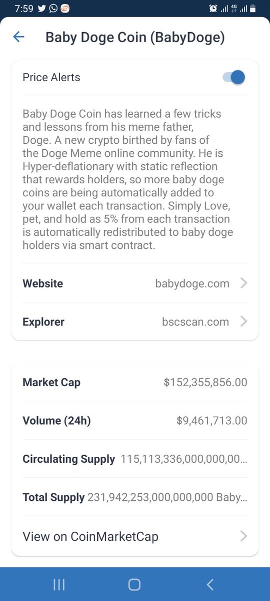 #BabyDoge will hit $3 Billion MarketCap in 2022
Tap ❤️ to send it.
#BabyDoge