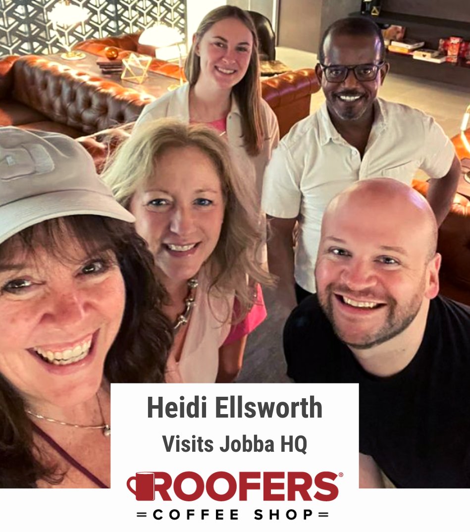 JobbaTradeTech's tweet photo. Where's Jobba Wednesday? Last week we had the pleasure of meeting up with Heidi Ellsworth from @RoofCoffeeShop at Jobba's Office! Jobba collaborated with RCS for a new Lunch &amp; Learn about the Jobba + PRIN Connection! Click the link to watch it now! https://t.co/ixvJb71Kpq https://t.co/2ZF6aFDZqb