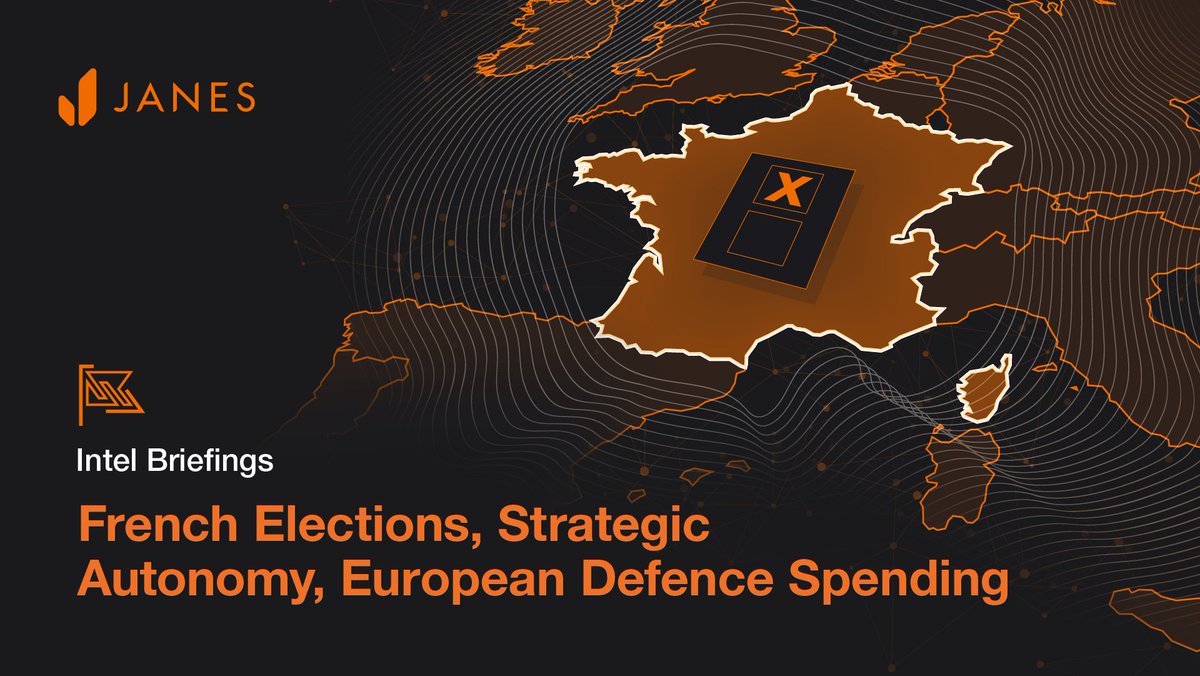 JanesINTEL's tweet photo. Interested in finding out more about the prospect for strategic autonomy, and defence spending in #Europe? Watch the latest Janes webinar now https://t.co/aJVn5Ei3SQ #intelligencebriefings #webinar #defence #frenchelections https://t.co/itfZEUlWxk