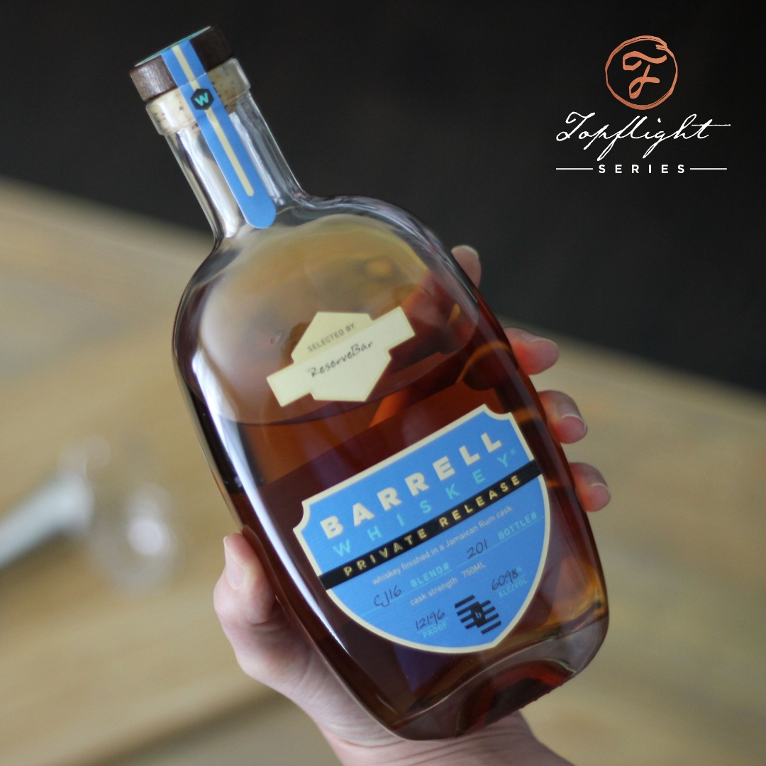 ReserveBar's tweet image. With notes of banana, cherry, molasses &amp;amp; subtle baking spices, this @BarrellBourbon Jamaican Rum Cask Finish is perfect for a summer evening on the beach. Shop &amp;amp; learn more about our Topflight Series Single Barrel releases: bit.ly/3NemVUk

#WhiskeyWednesday