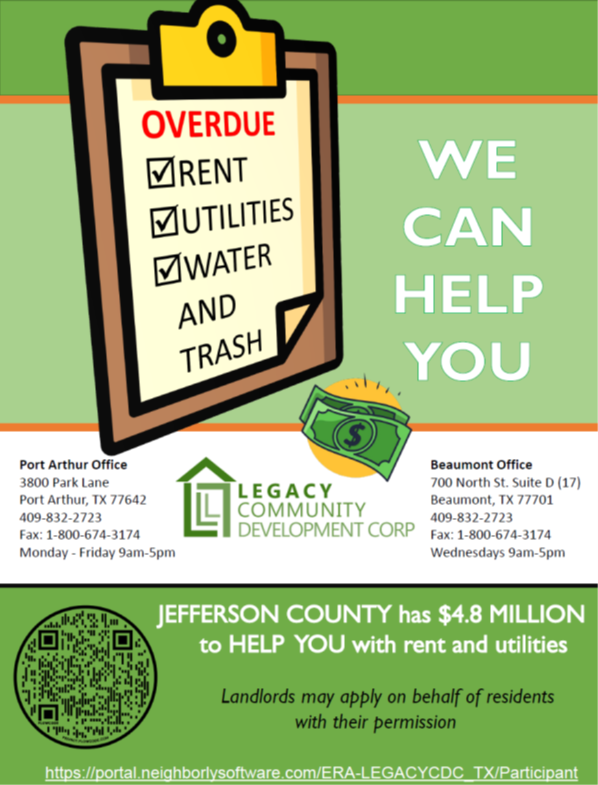 AASETX's tweet photo. Legacy Community Development Corporation is offering residents assistance with rent and utilities. For additional information, please visit https://t.co/1nzx9X8TyU https://t.co/0A5bC9M6oD