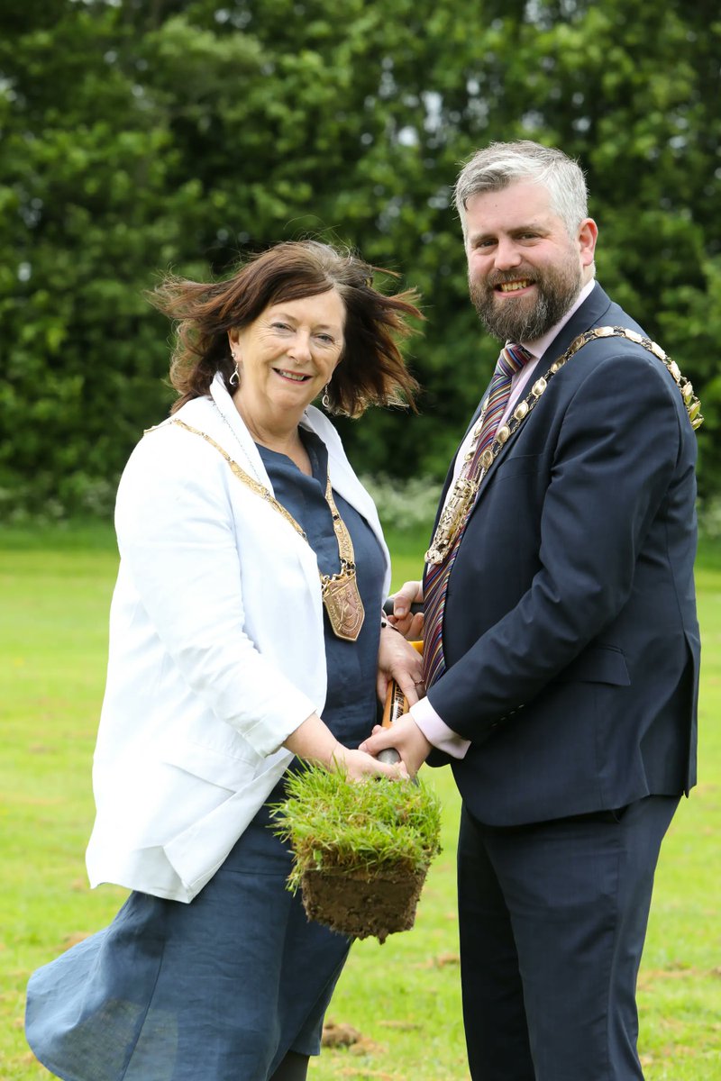 sdublincoco's tweet photo. On 26 May  the Mayor of South Dublin County, Cllr. Peter Kavanagh and the @dlrcc An Cathaoirleach Cllr. Lettie McCarthy turned the sod in Griffeen Valley Park on the first of five Dublin Urban Rivers LIFE Project wetlands. See https://t.co/lA3cLE82cp
@Lifeprogramme
#DURL https://t.co/KTu1KXycOT