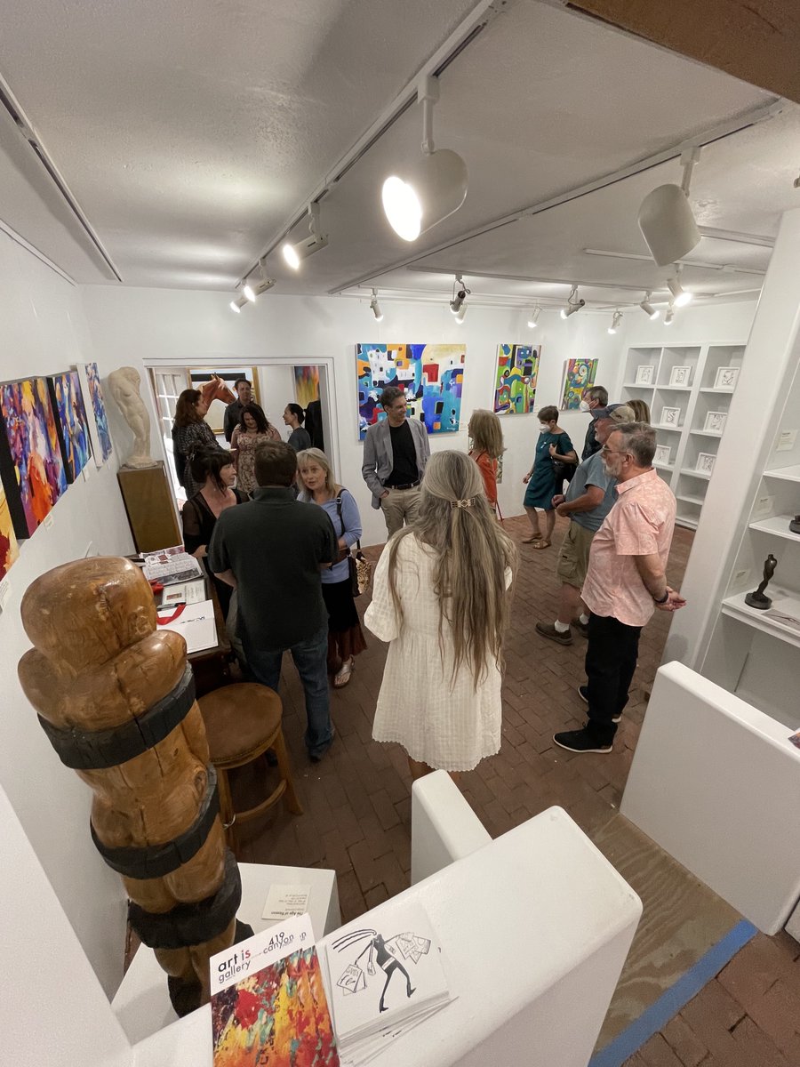 AgeNation's tweet photo. Wonderful weekend celebrating the art of George Cappannelli (Co-founder of @agenation), music and friends. Thank you Art is Gallery Santa Fe! #artbygeorgecappannelli #canyonroad #santafetrue #simplysantafe #NMtrue #newmexicotrue #newmexicomagazine https://t.co/NlA7WEpXOK