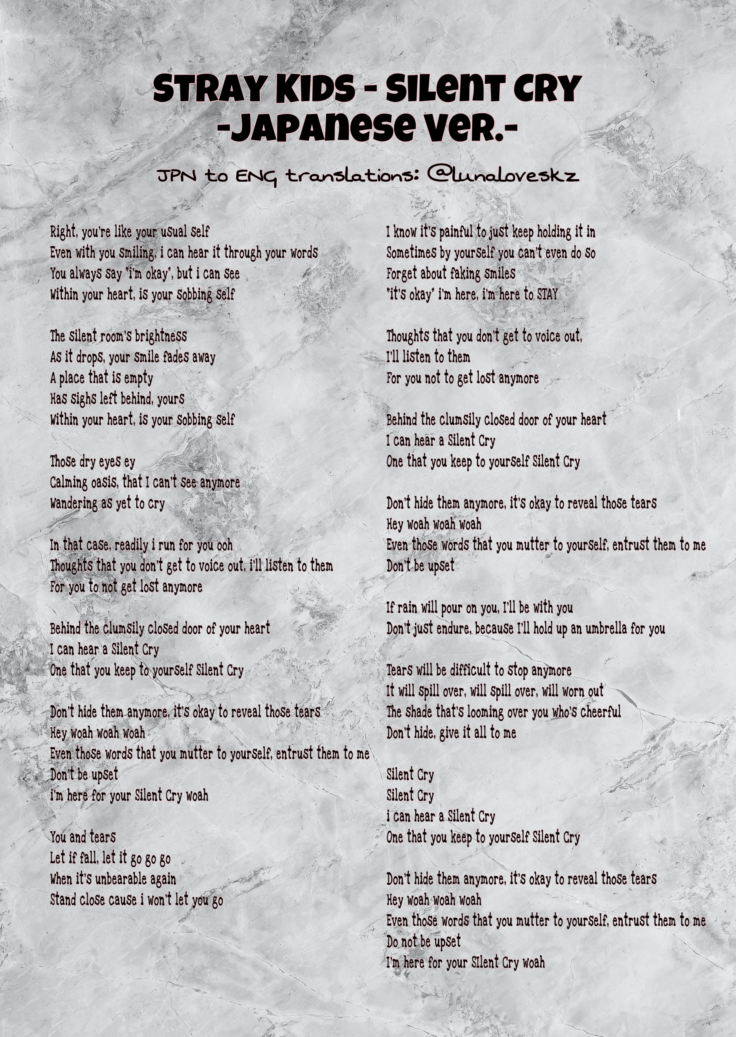 Lost umbrella lyrics online english
