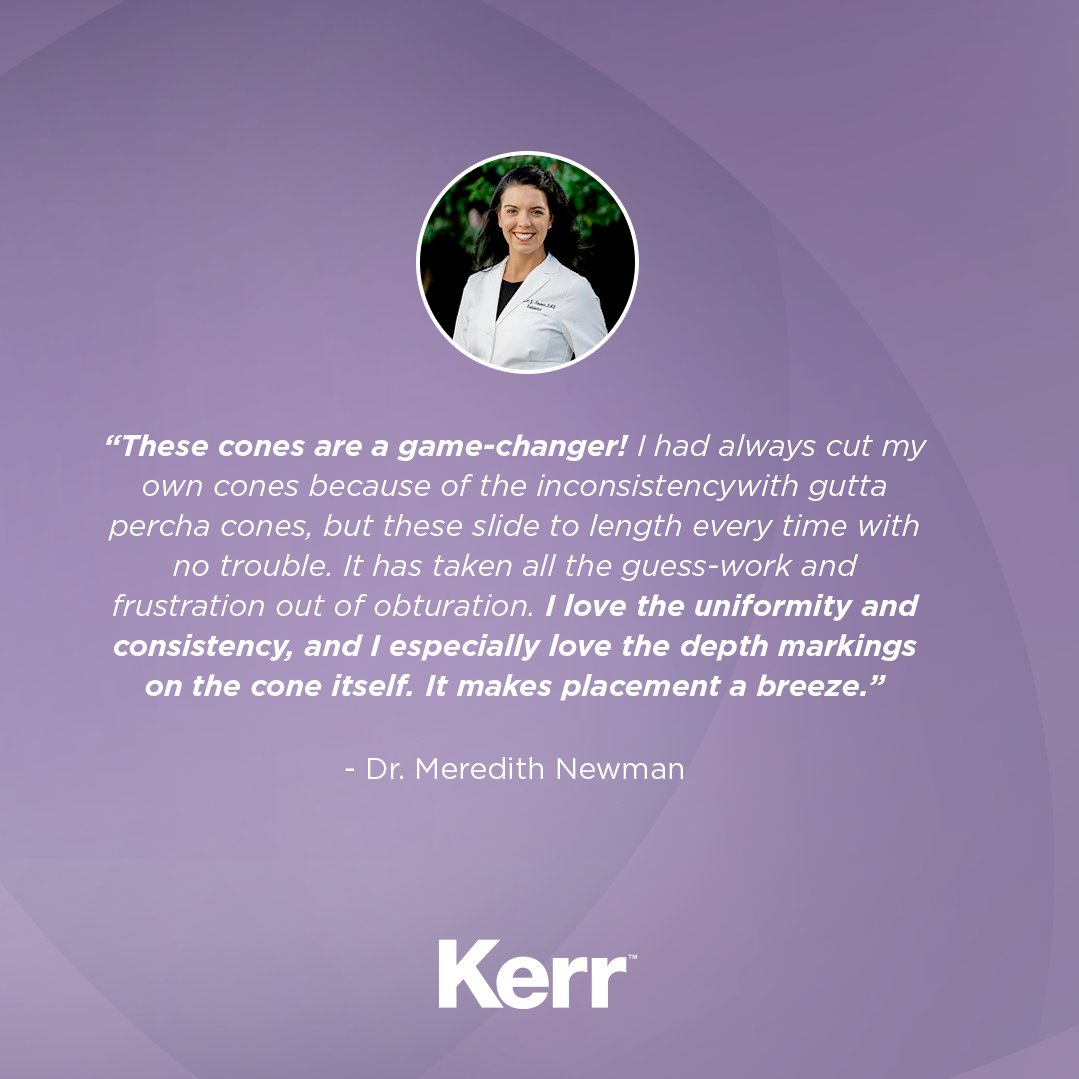 KerrDental's tweet photo. See what doctors are saying about the ZenFlex™ NiTi Shaping File System.
Request a Demo: : https://t.co/IwW8MWLsLf
#ZenFlex #ZenFlexNiTi #GuttaPercha #ShapingProcedures
The opinions and techniques shown are the recommendation of Dr. Meredith Newman, paid consultant of Kerr. https://t.co/pJdDDWq23v