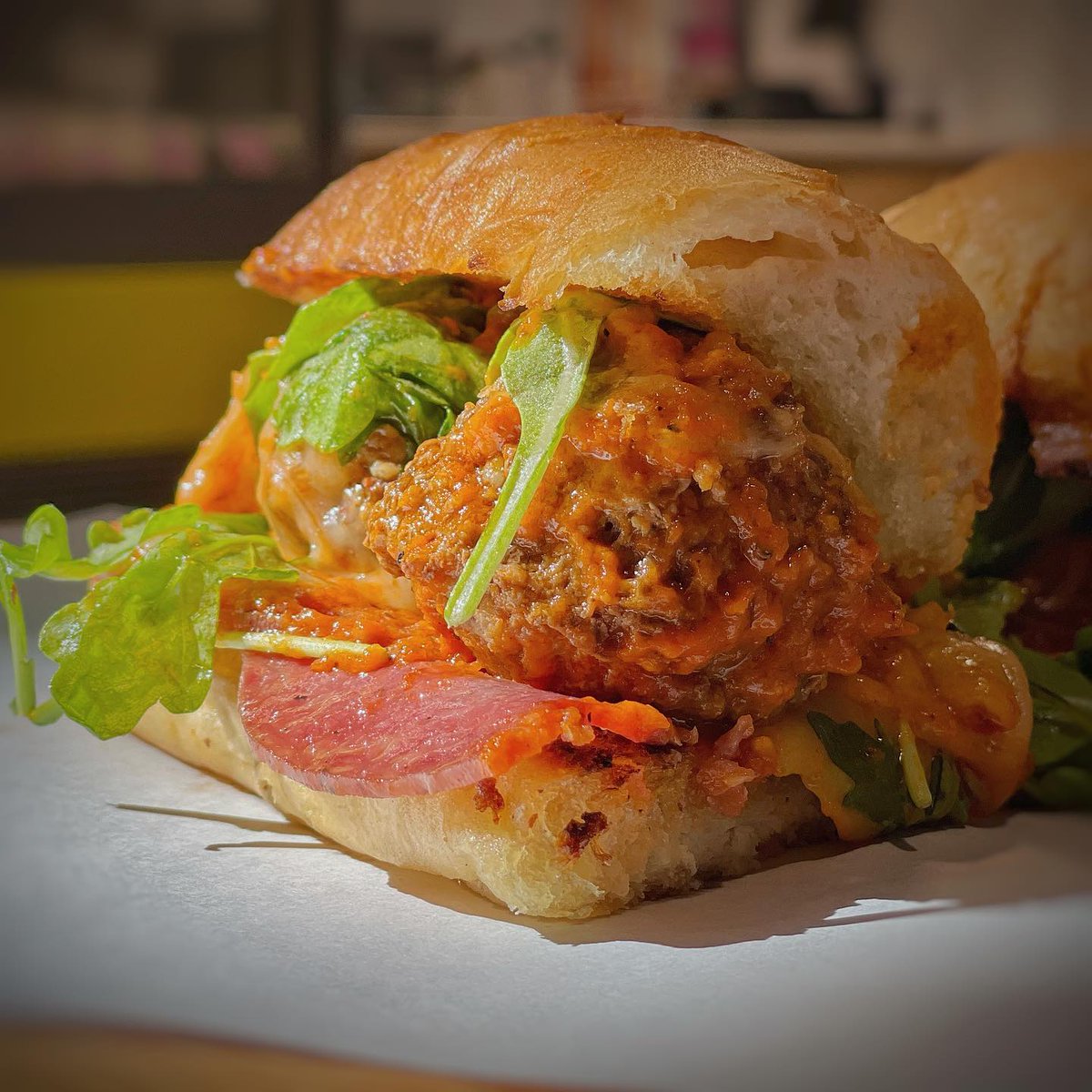 GiftAMeal's tweet photo. Now THAT'S a sandwich. Swing by Sub Division anytime today from 11am to 8pm to get yours!

#subdivisionstl #sandwichshop #yum #goodeats #dgood #foodie #stlfoodie #stleats #314together https://t.co/ZyLbGHBlga