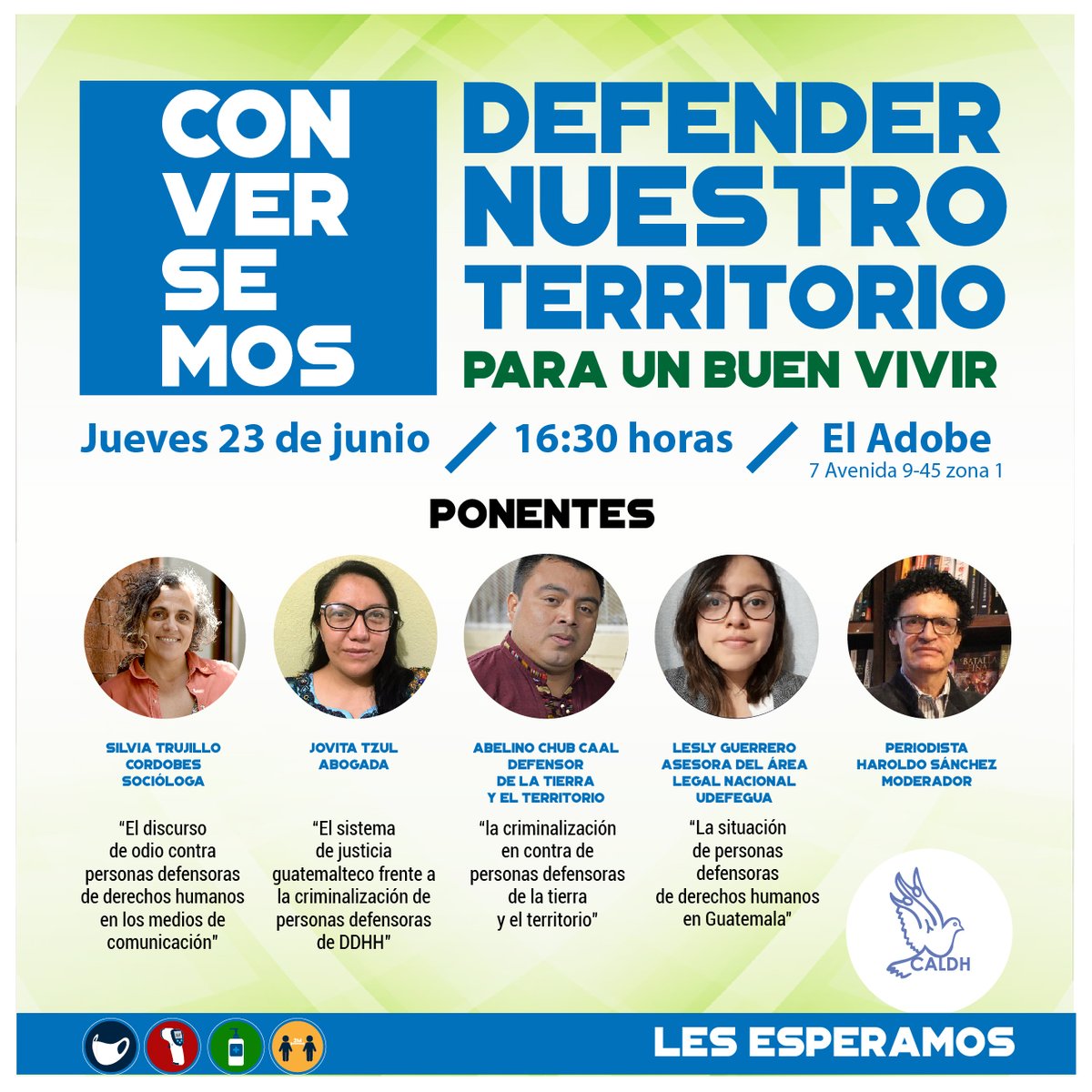 📣 #CONVERSEMOS | 'Defender nuestro territorio para un buen vivir'
 ⏰Jueves 23 de junio, 16:30 PM
🚩El Adobe  (7 Avenida 9-45 zona 1) Les esperamos
#DefenderNuestroTerritorio #ParaUnBuenVivir