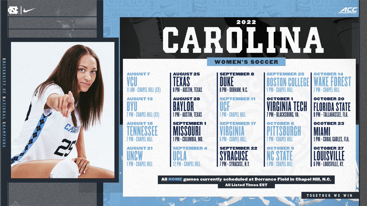 UNC Women's Soccer tweet media