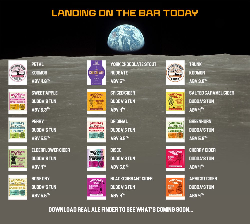 TheDoorHinge2's tweet photo. On the bar today!
Beer Board: https://t.co/tc1658xktW
@KoomorBrewingCo @rudgatebrewery @DuddasTunCider 
#RealAleFinder https://t.co/U0P3UuXQ2y