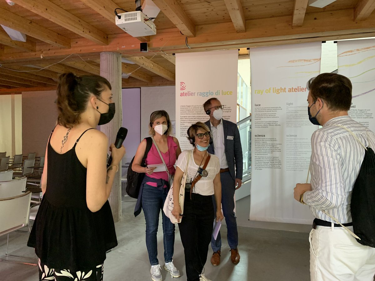 StM_Klose's tweet photo. Der Nachmittag war der frühkindlichen Bildung in @ComuneRE und dem Erbe von Loris #Malaguzzi gewidmet. Die intensivsten Impulse bekamen wir von den Kindern. @ReggioChild https://t.co/tmYL0iB8v1