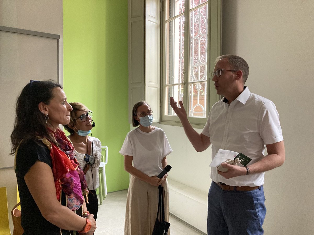 StM_Klose's tweet photo. Der Nachmittag war der frühkindlichen Bildung in @ComuneRE und dem Erbe von Loris #Malaguzzi gewidmet. Die intensivsten Impulse bekamen wir von den Kindern. @ReggioChild https://t.co/tmYL0iB8v1