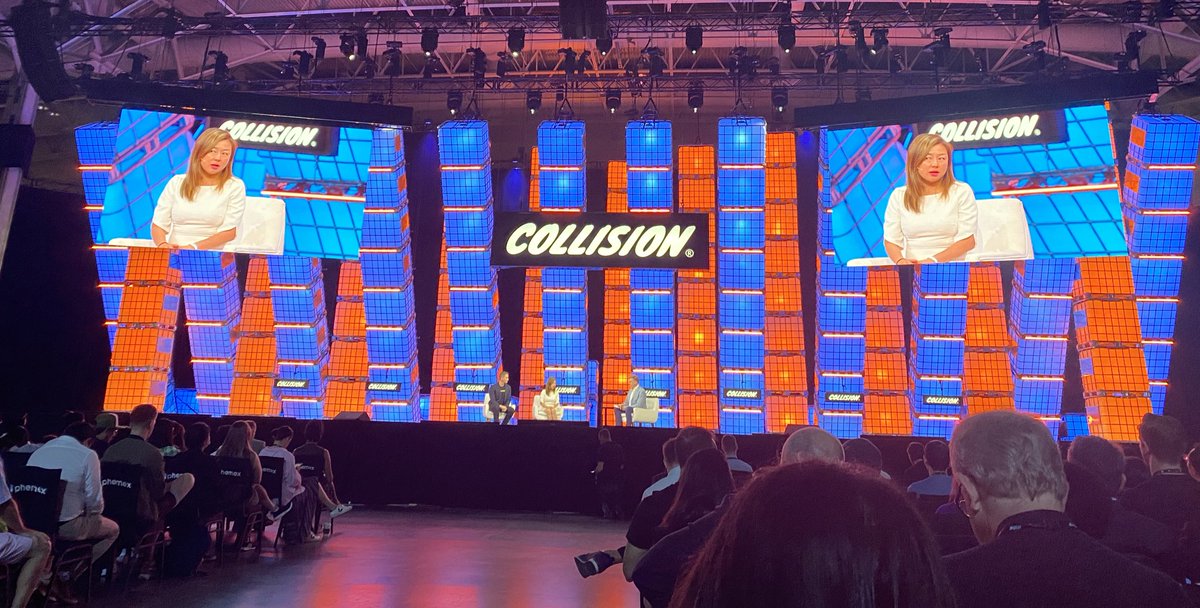 delcharless's tweet photo. Learned so much today from @BrianShroder @edithyeung 
around the future of Crypto, the need to continue building in this space for the greater use case/Web3, and the new ownership economy. #CollisionConf https://t.co/XvfNZE7kXs