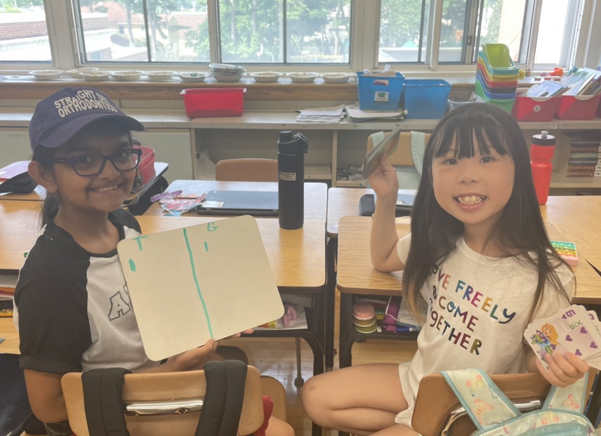 maggieollenedu's tweet photo. Started the school year playing #AdditionWar and ending the year playing #MultiplicationWar ! First to determine the product takes the cards. They grow up so fast π₯Ή #NHPGCP #MathFluency https://t.co/kJt9QPwfCm
