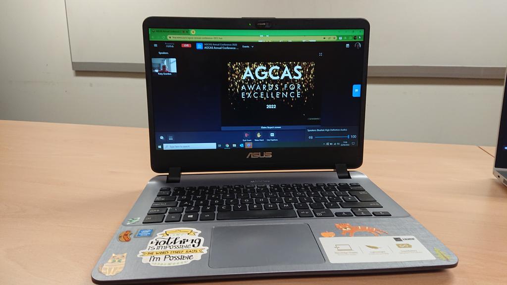 luceeverett's tweet photo. Excited to be watching @agcas #agcasac22 live with @GCAScotland colleagues - fingers crossed 🤞 https://t.co/Nwj7iCSNEL