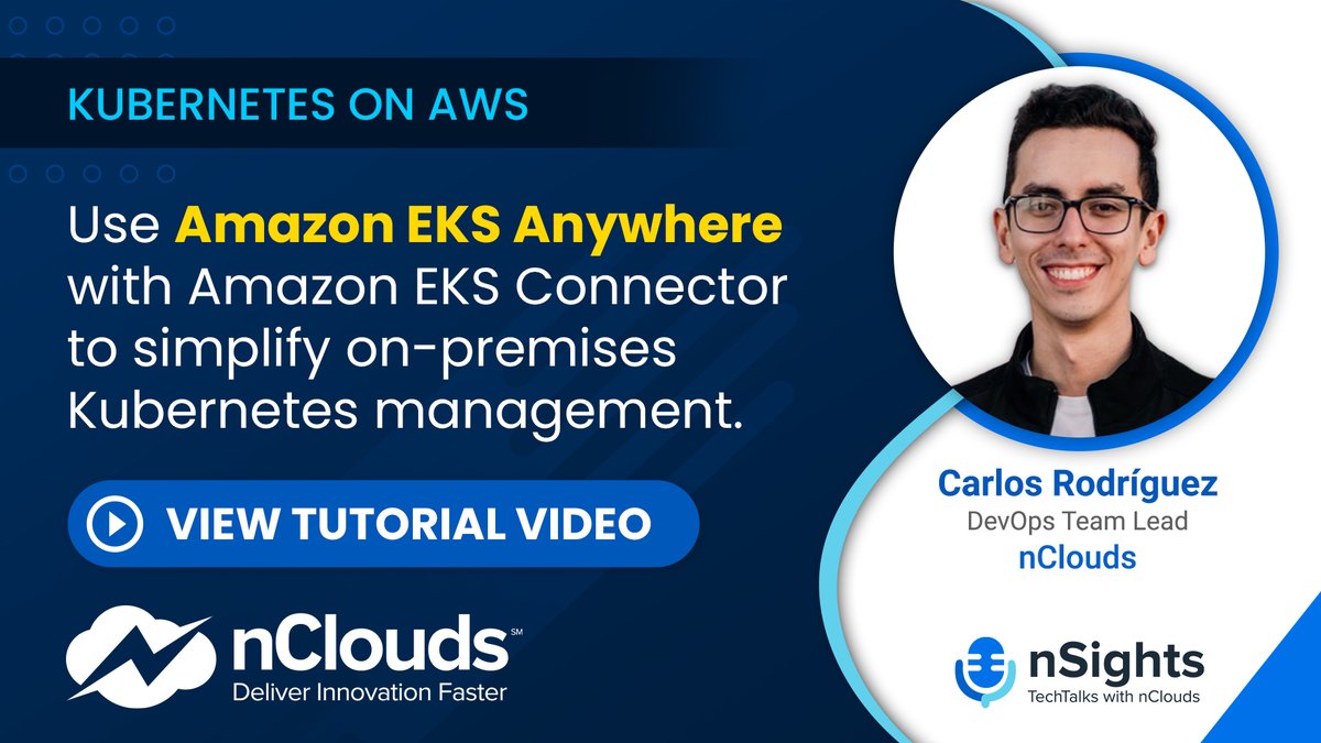 Learn how to use #AmazonEKSAnywhere to create &amp; operate #Kubernetes clusters on customer-managed #OnPrem infrastructure supported by #AWS. <a href="/AWS_Partners/">AWS Partner Network</a> #DevOps View step-by-step #AWStutorial video hubs.la/Q01dRqs80