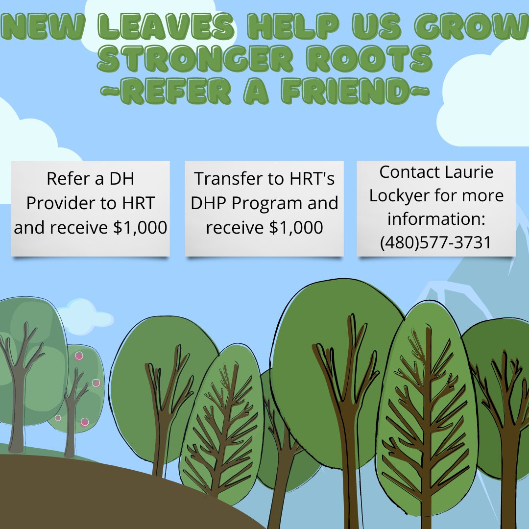 HRT_FosterCare's tweet photo. New leaves help us grow stronger Roots! Refer a friend! https://t.co/4GV205vmca