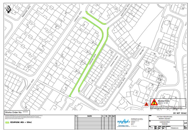 Medway Highways on Twitter "ADVANCE NOTICE Chesham Drive Rainham
