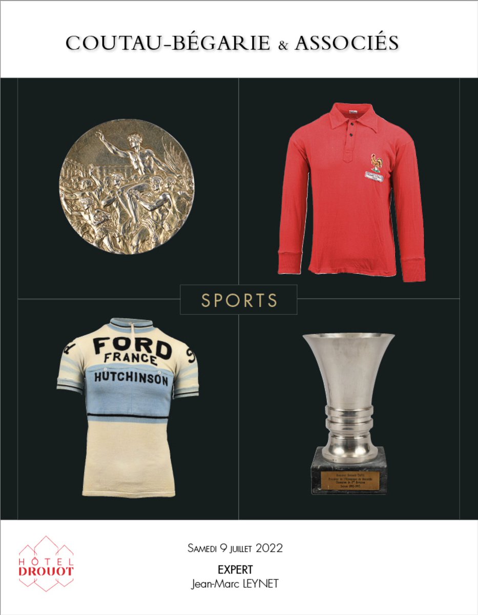 ExpertiseSports's tweet photo. Vente aux Enchères Sports le samedi 9 juillet 2022 avec une exceptionnelle collection de maillots de Football.
Catalogue disponible lien ci-joint : https://t.co/c6RIUMjDRY
Exposition le vendredi 8 juillet 2022 de 11h00 à 18h00 à Paris Galerie Deux 6. https://t.co/kguafE83oU