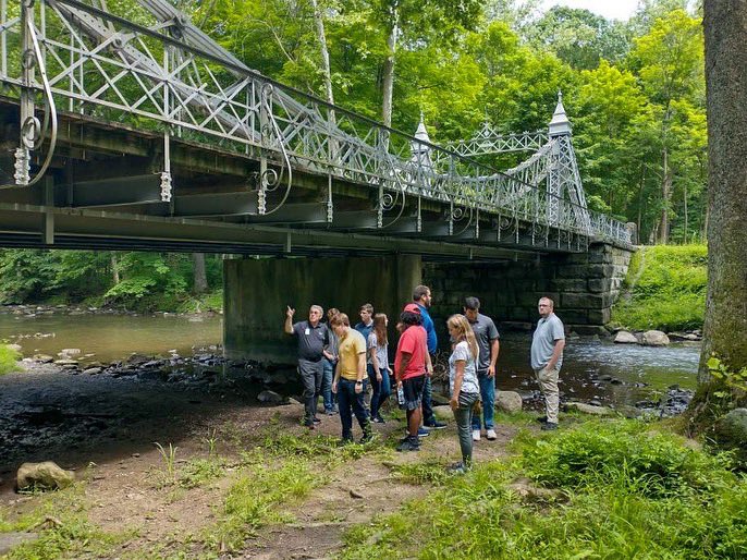 EAGworks's tweet photo. Last week, the @YoungstownState STEM students began their summer internship with YSU and EAG.

As a part of their Community-Engaged Educational Ecosystem Model (C-EEEM) curriculum, the students toured Mill Creek Park to get a greater sense of what the park means to the community. https://t.co/L9QJGedsiY