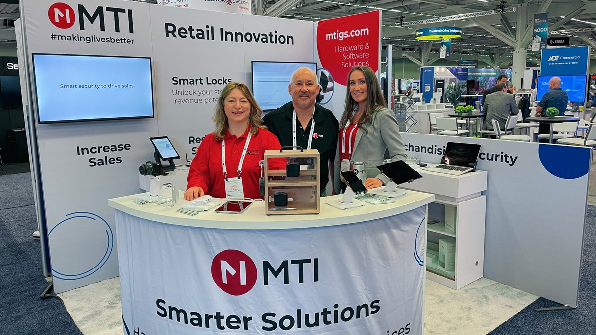 MTI_GS's tweet photo. If you're in Cleveland for #NRFProtect, come visit the MTI team at booth 7020! 

#NRFProtect #retailsecurity #smartlocks #retailtech #innovation https://t.co/g58EGXBVPK
