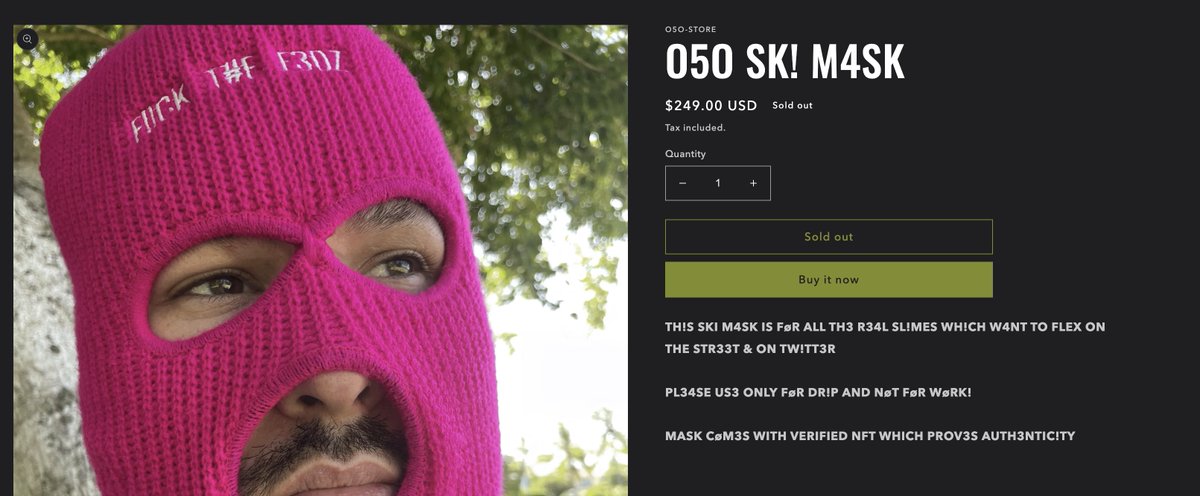 ⚡ SøLD øUT! ⚡ 

#FASHION #O5O #streetwear