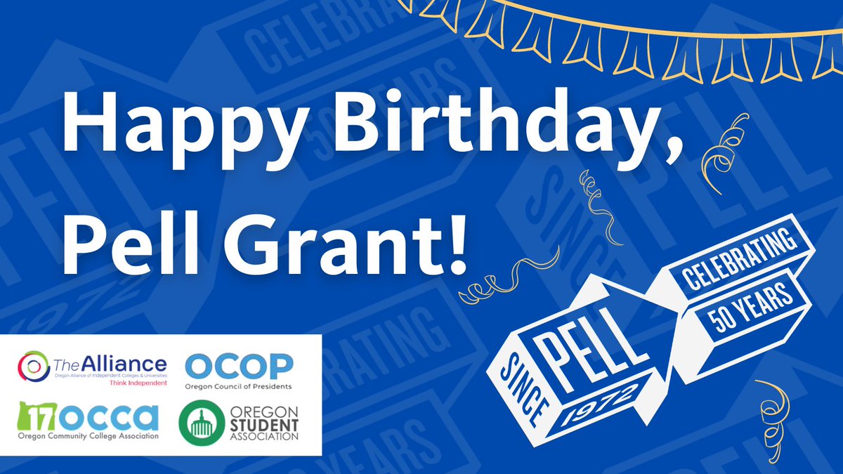 #HigherEd in Oregon is celebrating #PellTurns50! Did you receive a Pell Grant? Join the celebration by sharing your Pell story: doublepell.org/pell-voices/sh…. #OR4Pell #PowerofPell

@Oregon_Alliance @OregonStudents @ORCommColleges