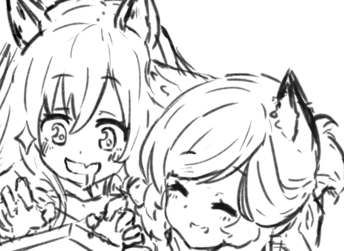 描いてます 