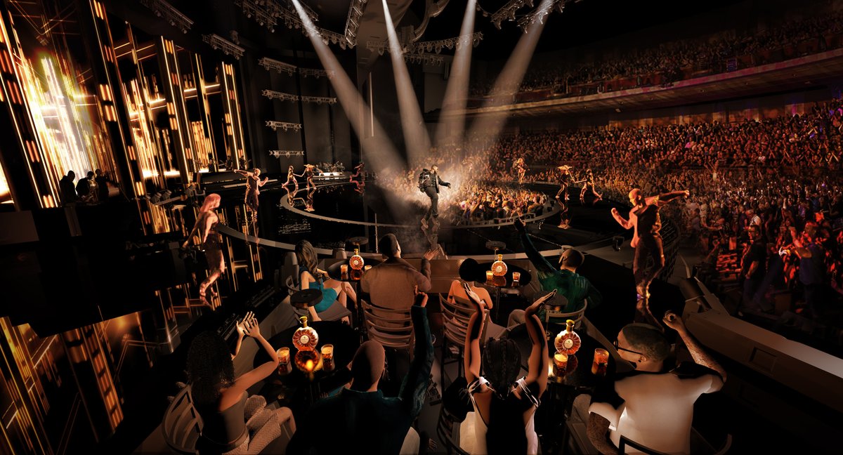 Usher's tweet photo. Vegas! We just released my Ultimate On Stage Experience tickets for purchase for the Vegas Residency. Get up close and personal with the ultimate, intimate concert experience MY WAY! https://t.co/H2hX2W8Jm2 https://t.co/oJ4E7S01eq