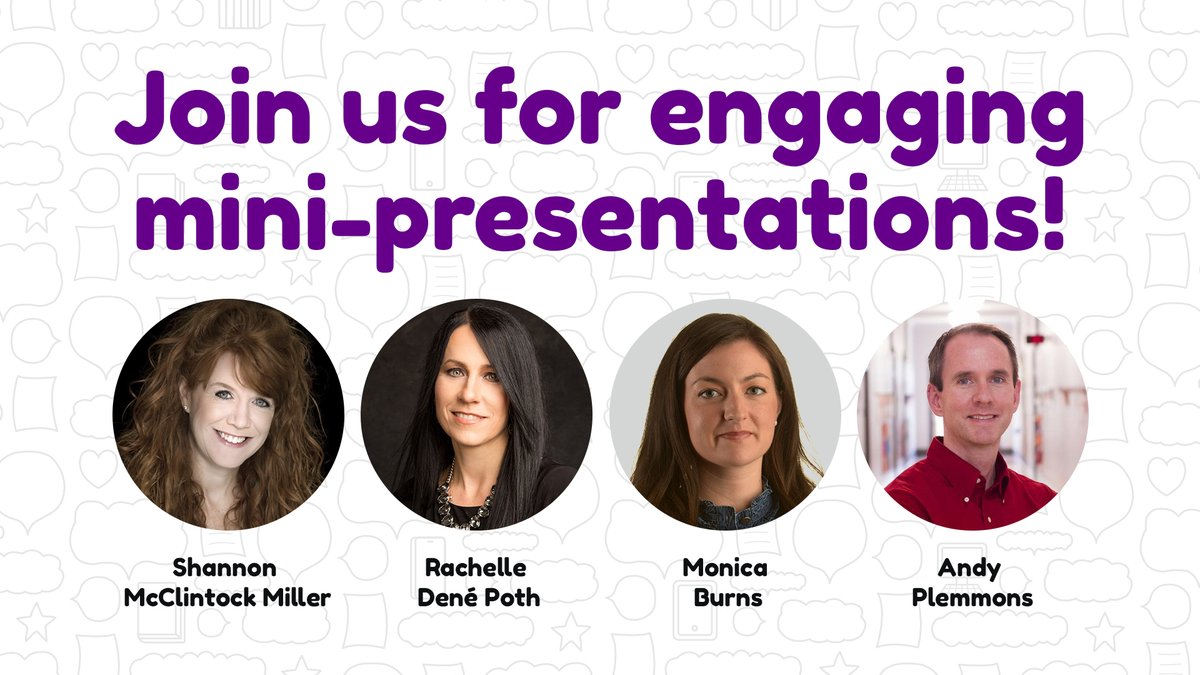 We are SO excited to have an assortment of #edtech voices be part of our #ISTELive experience with you. Throughout the show, visit us at the Capstone booth (#2242) to meet new and familiar friends! 🎉 @shannonmmiller @plemmonsa @Rdene915 @ClassTechTips #edleaders #edchat