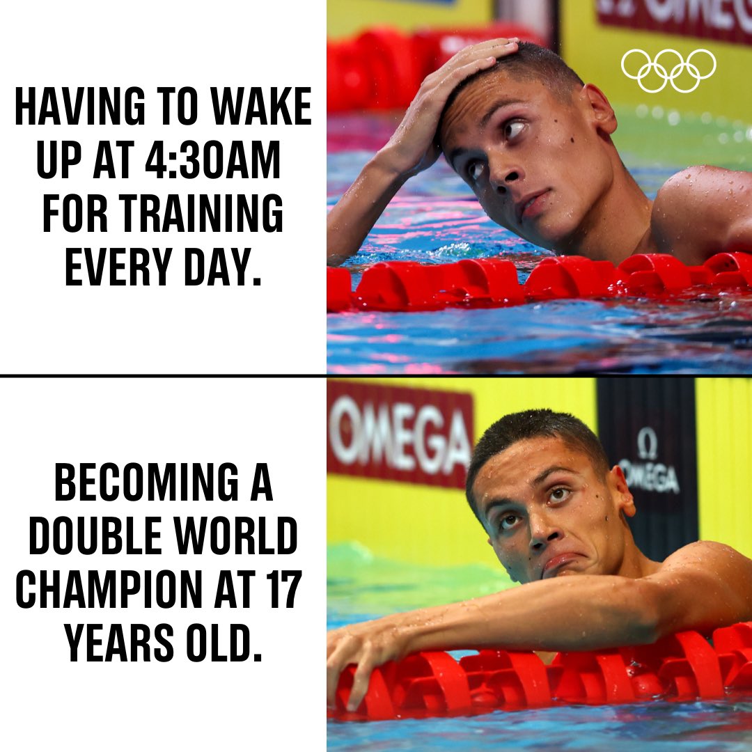 Looks like it was all worth it, David Popovici! 🇷🇴