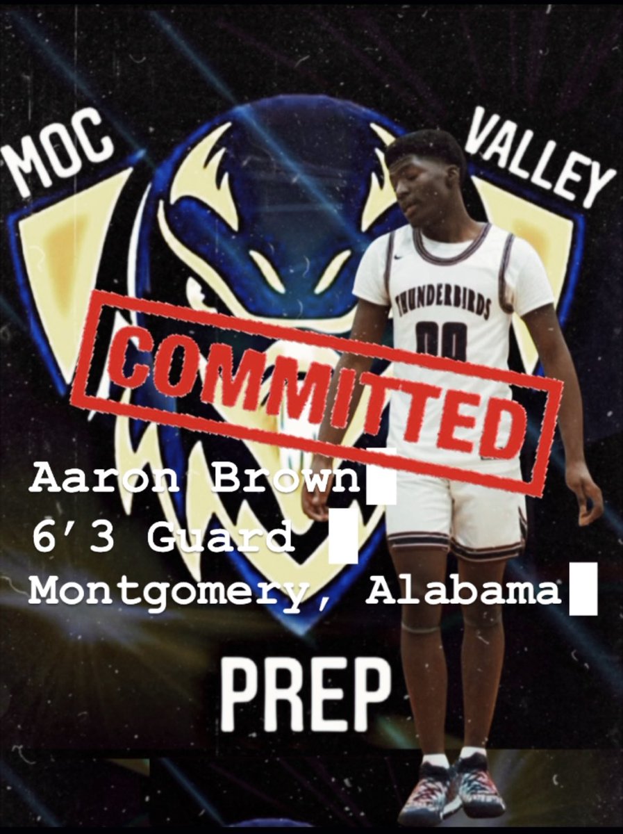 MocPrep's tweet photo. We want to welcome Aaron “AB” Brown out of Montgomery, Alabama to the Moc Valley Family. #DaRealMVP🦅 #Chattanooga #MocPrep #MocValley https://t.co/exCyKV6a8r