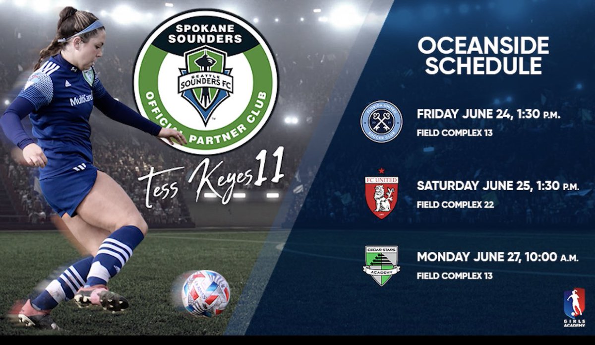Off to Oceanside for #GACA22! Can’t wait!! Safe travels all! <a href="/spokanesoccer/">Kevin Moon</a> <a href="/SpokaneSounders/">Spokane Sounders</a> <a href="/lex_brown3/">Lexi Brown</a> <a href="/CoachCWatkins/">Chris Watkins</a> <a href="/jcon2000/">Jim Conlon</a> <a href="/MarkMcDevitt6/">Mark McDevitt</a> <a href="/CoachGallimore/">Lesle Gallimore (she/her)</a> <a href="/GAcademyLeague/">Girls Academy</a> <a href="/hamilj04/">Jason Hamilton</a> <a href="/CoachEllisRiley/">Ellis Riley</a> <a href="/NDCoachNorman/">Nate Norman</a> <a href="/DawnSiergiej/">Dawn Siergiej</a>