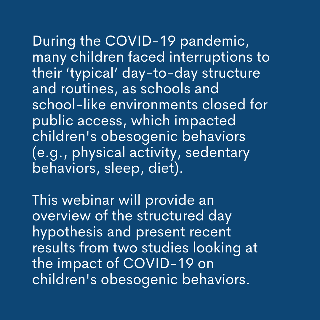 msdcenter's tweet photo. Join us next week for a webinar from Drs. @kbrazendale7 &amp; @LAganzar about the impact of #COVID19 on children's obesogenic behaviors. Register here: https://t.co/TAm0cIWWWB