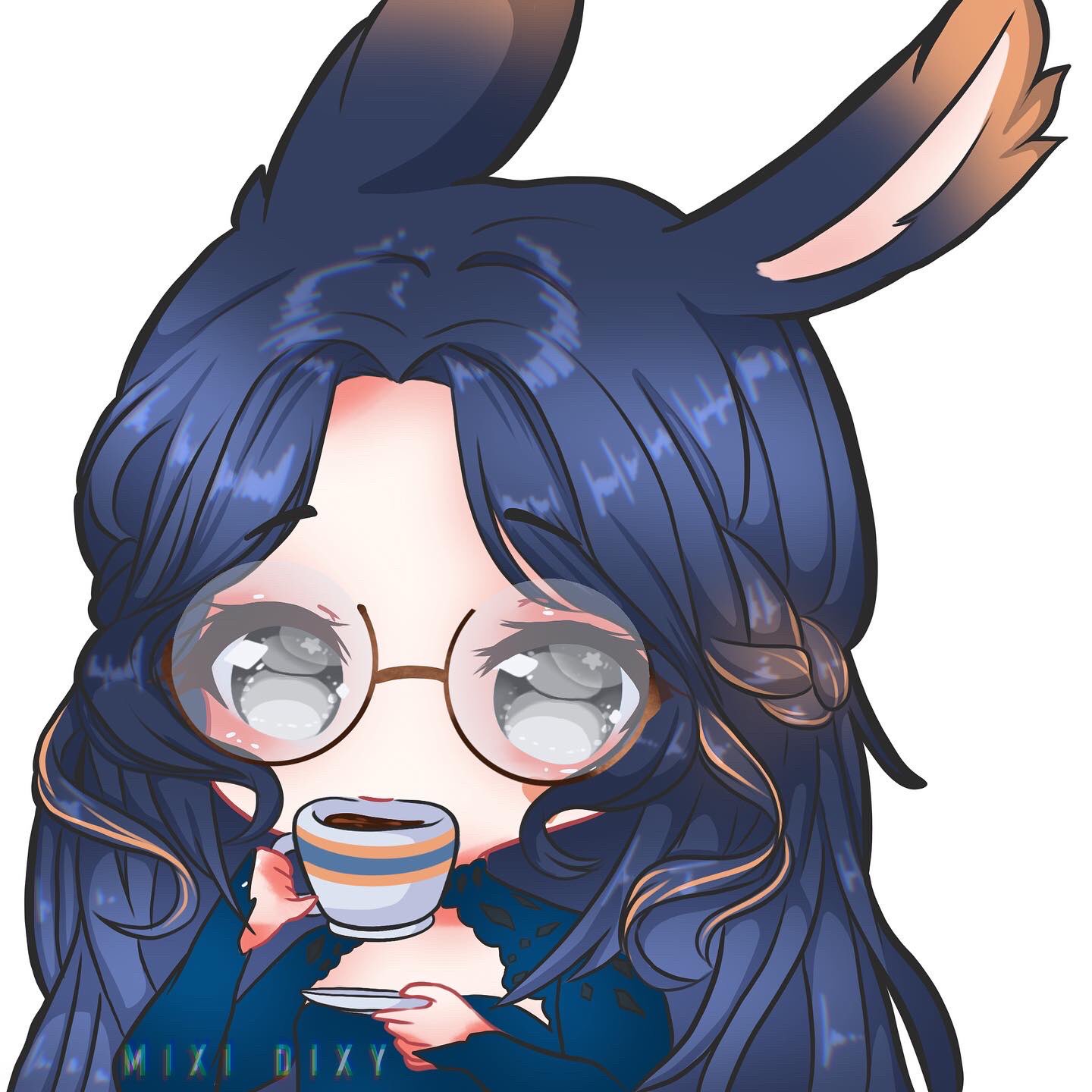 🌱Mixi Dixy Art 🤍 on Twitter "Some recently finished YCH Drink Tea 🤍